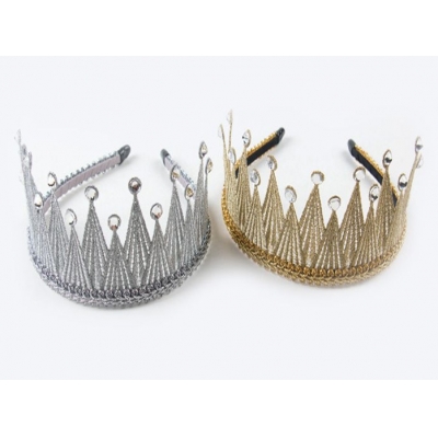 2018 noble style golden and silver crown hair clasp for party and ceremony